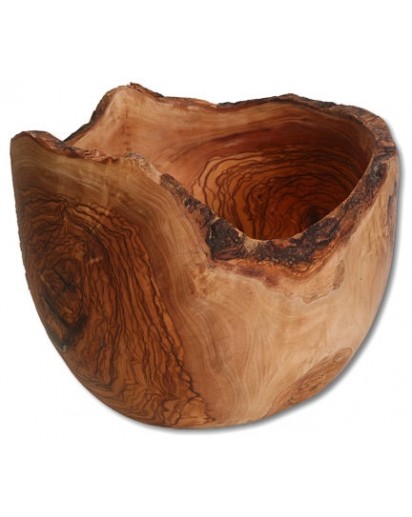 Fruit Bowl Round Olive Wood Natural, ca Ø18cm