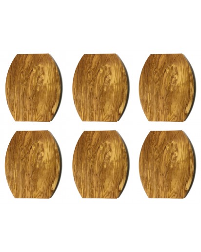 Olivenholz Brett oval, gekantet, ca. 27 x 22 cm