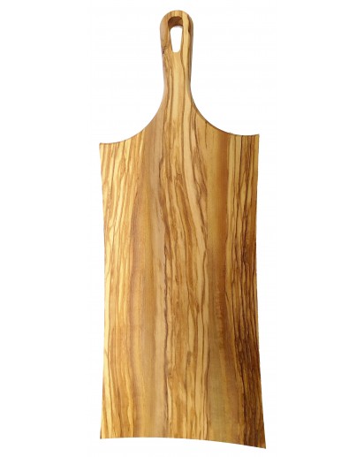 Olivenholz Modern Griffbrett / Gemüsebrett, kantig, ca. 44x16cm