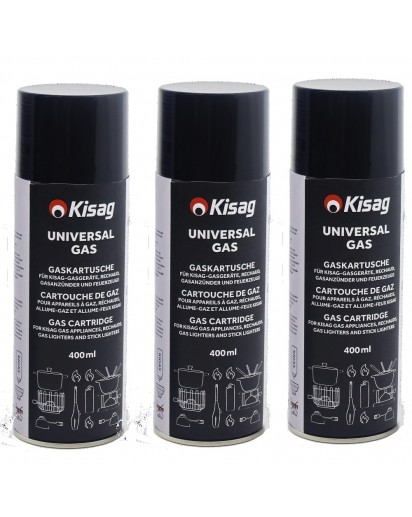 Kisag: 3x Kigas Refill Can 400ml