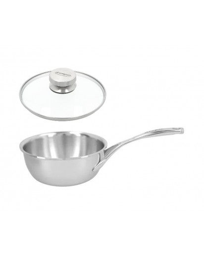 Demeyere: Atlantis Konische Sauteuse mit Glasdeckel, Ø18cm