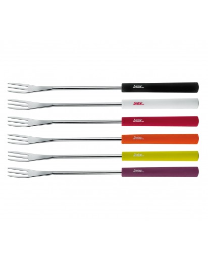 Spring: Cheese Fonude Forks Basic 6 pcs, Multicolor