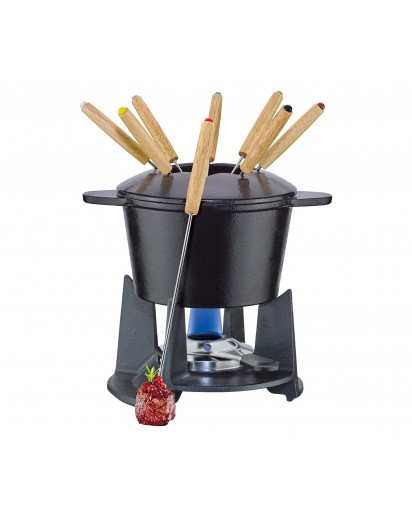 Spring: Fondue-Garnitur Grenoble, schwarz