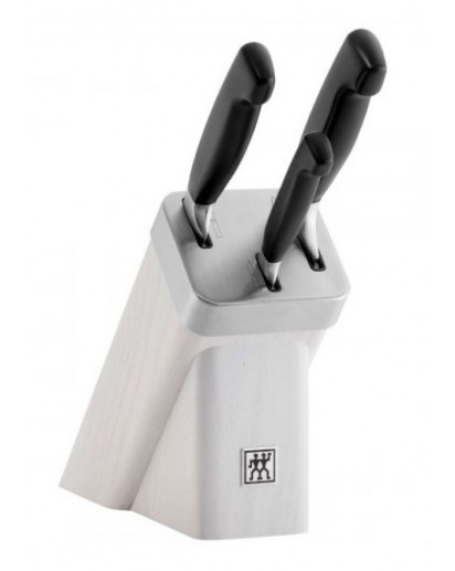 Zwilling: Vier Sterne Messerblock mit KiS Technologie 4-tlg., Weiss