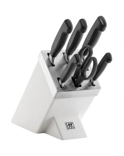 Zwilling: Vier Sterne Selbstschärfender Messerblock, Esche, 7-tlg.