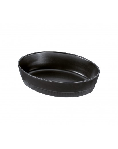 Spring: Chalet Auflaufform oval, schwarz, 30cm