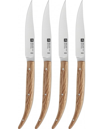 Zwilling: Steakmesserset 4-tlg., Eichenholz