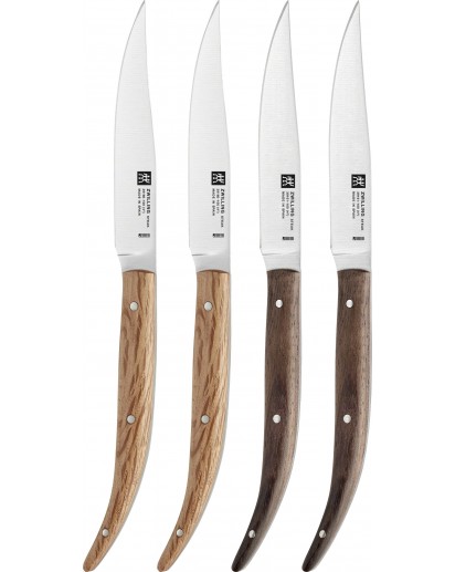 Zwilling: Steakmesserset 4-tlg., Eichenholz gemischt