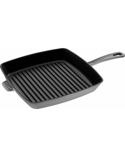 Staub: American grill pan, 30x30cm, graphite-grey