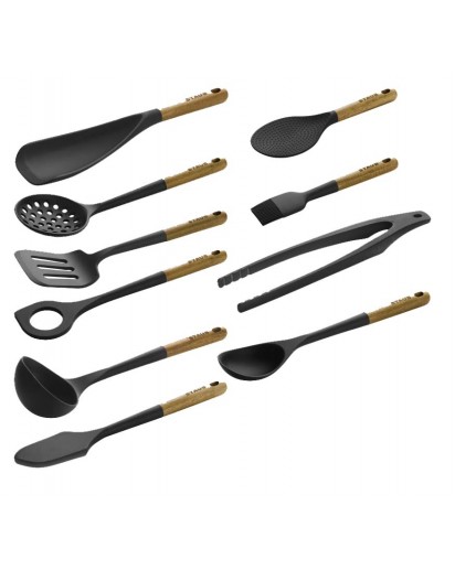 Staub: Küchenhelfer-Set Silikon/Holz, 11-tlg.