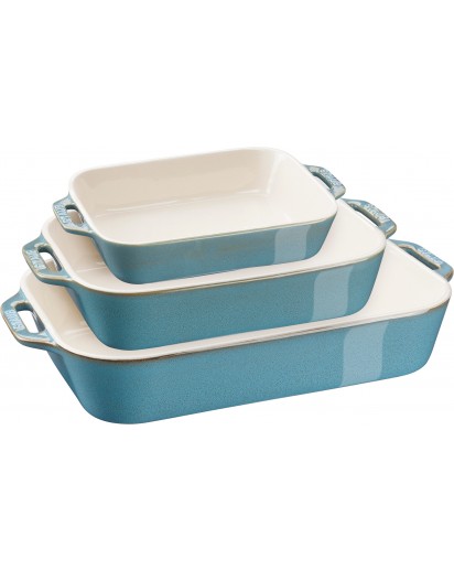 Staub: Ovenware Set 3-pcs, antique turquoise