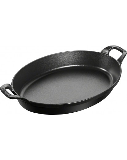 Staub: Oval stackable oven dish, 28 cm, black