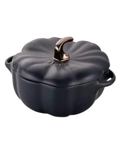 Staub: Cocotte Kürbis, 0,7l, Schwarz, Keramik