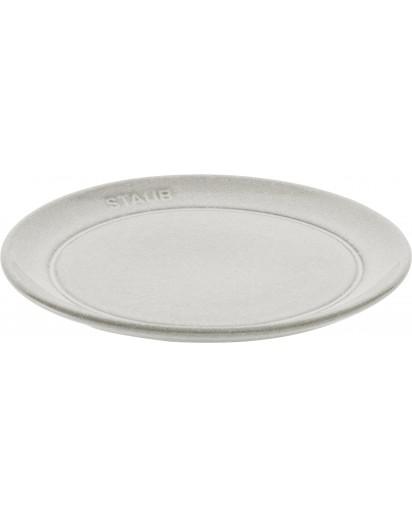 Staub: Ceramic plate flat, white truffle