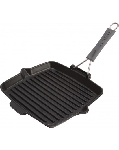 Staub: Grill pan, square, 24x24 cm, black