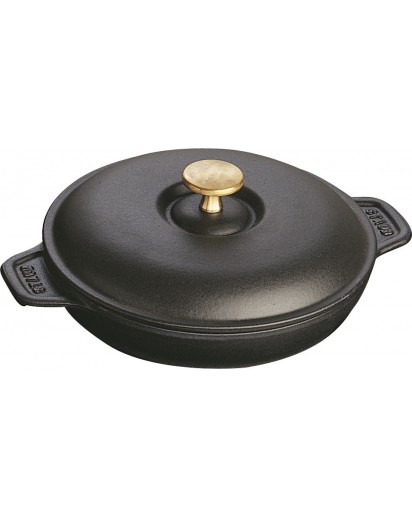 Staub: Round Kasserolle with cast iron lid, 20 cm, black