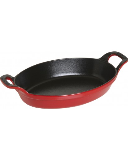 Staub: Oval stackable oven dish, 24 cm, cherry