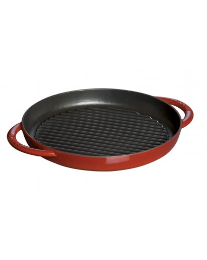 Staub: Pure grill, round, 26 cm, cherry