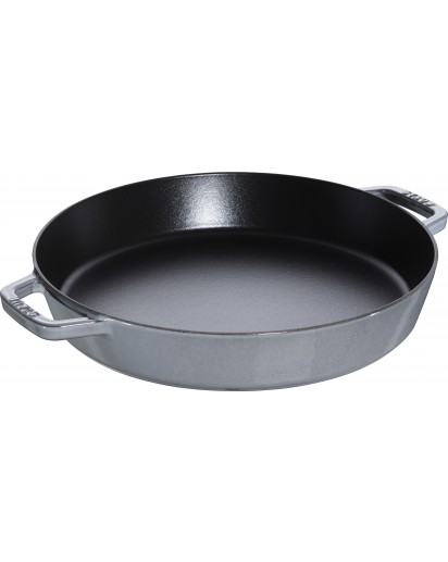 Staub: Frying Pan with 2 handles, graphite grey, Ø34cm