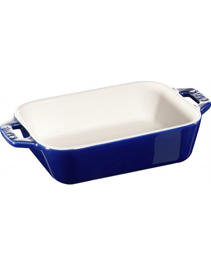 Staub: Oven dish ceramic, 14x11cm, dark-blue