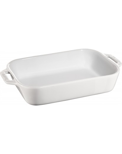 Staub: Oven dish ceramic, 27x20cm, white