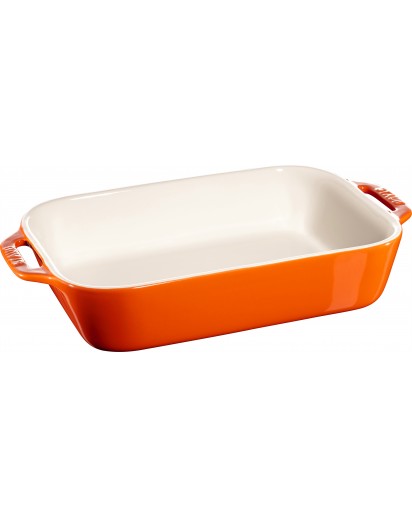 Staub: Oven dish ceramic, 27x20 cm, orange