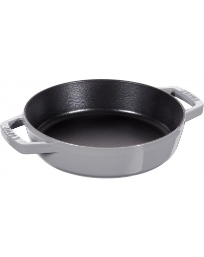 Staub: Frying Pan with 2 handles, graphite grey, Ø20cm