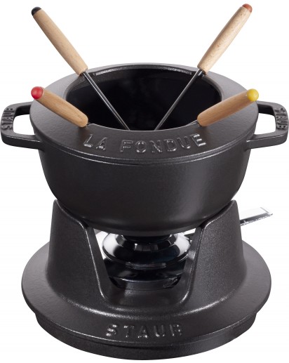 Staub: Fondue Set, Ø16cm, black
