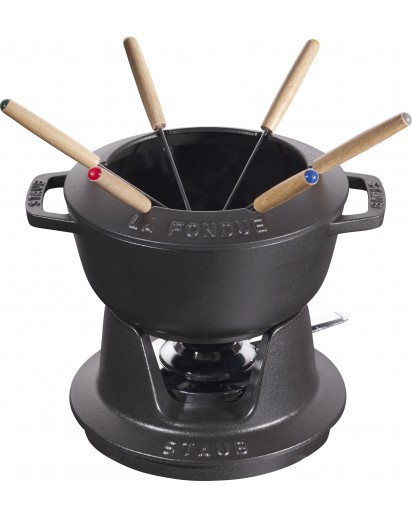Staub: Fondue Set, Ø18cm, black