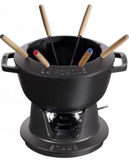 Staub: Fondue Set, Ø20cm, black