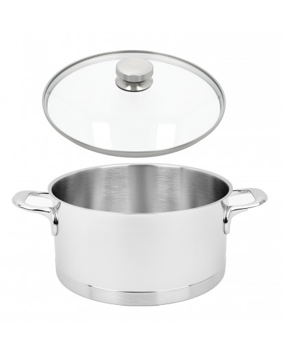 Demeyere: Atlantis 7 Bratentopf mit Zwilling Glasdeckel, Ø28cm