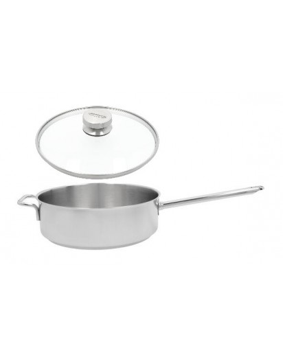 Demeyere: Apollo 7 Stieltopf niedrig mit Glasdeckel, Ø24cm 