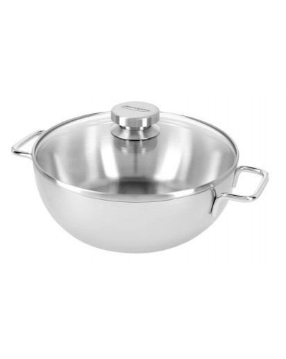 Demeyere: Conical Dutch oven Apollo with glass lid 24 cm