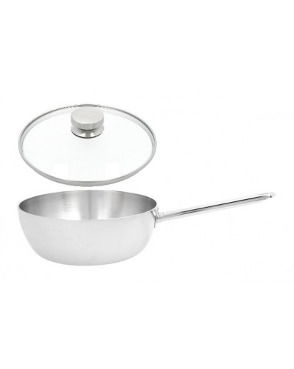 Demeyere: Apollo 7 Konische Sauteuse mit Zwilling Glasdeckel, Ø24cm