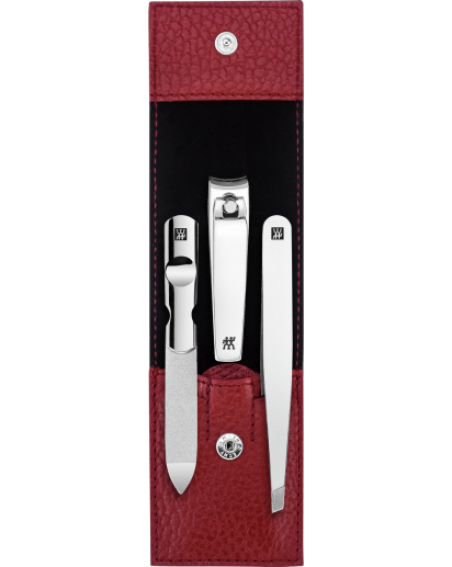 Zwilling: Classic Inox Maniküre Pediküre Set 3-tlg., rot