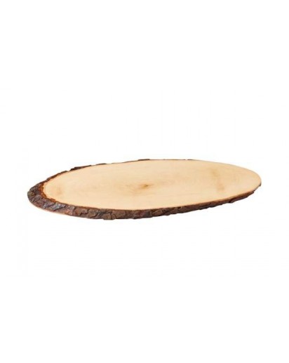 Baumscheibe lackiert Esche/Erle oval, ca. 80cm