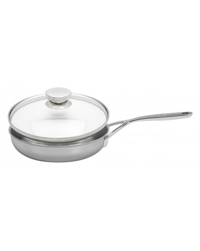 Demeyere: Multiline 7 Bratpfanne mit Zwilling Glasdeckel, Ø24cm