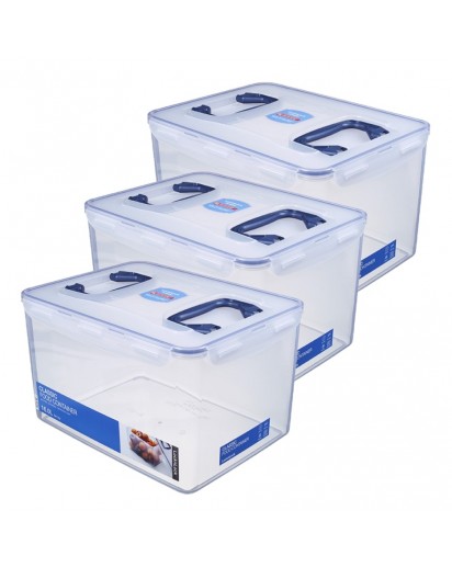 LocknLock: 3x Multiple-Use Storage Container with twio handles, 16l (HPL890/3)