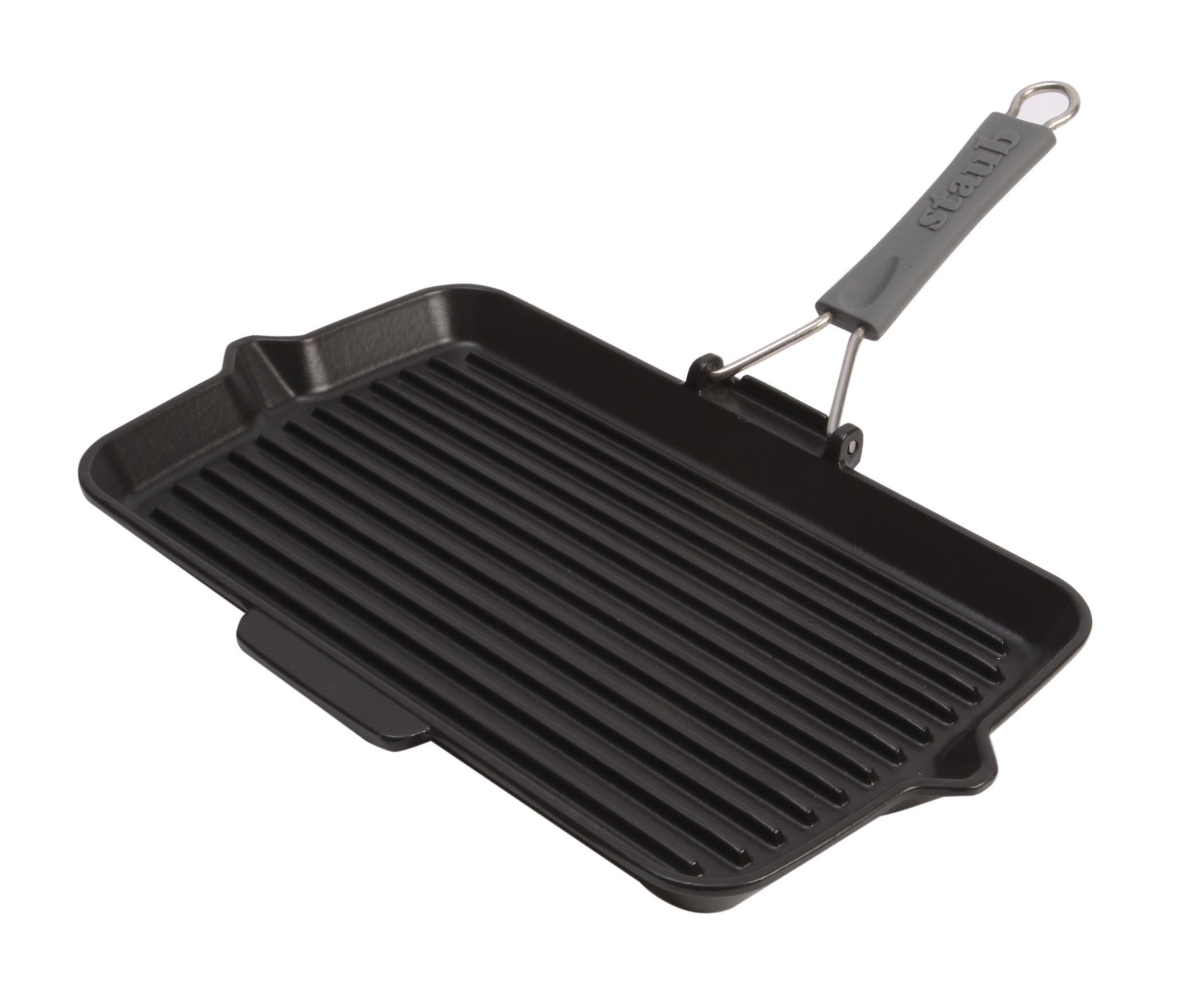 Staub: Grill pan, rectangular, 34 cm x 21 cm, black