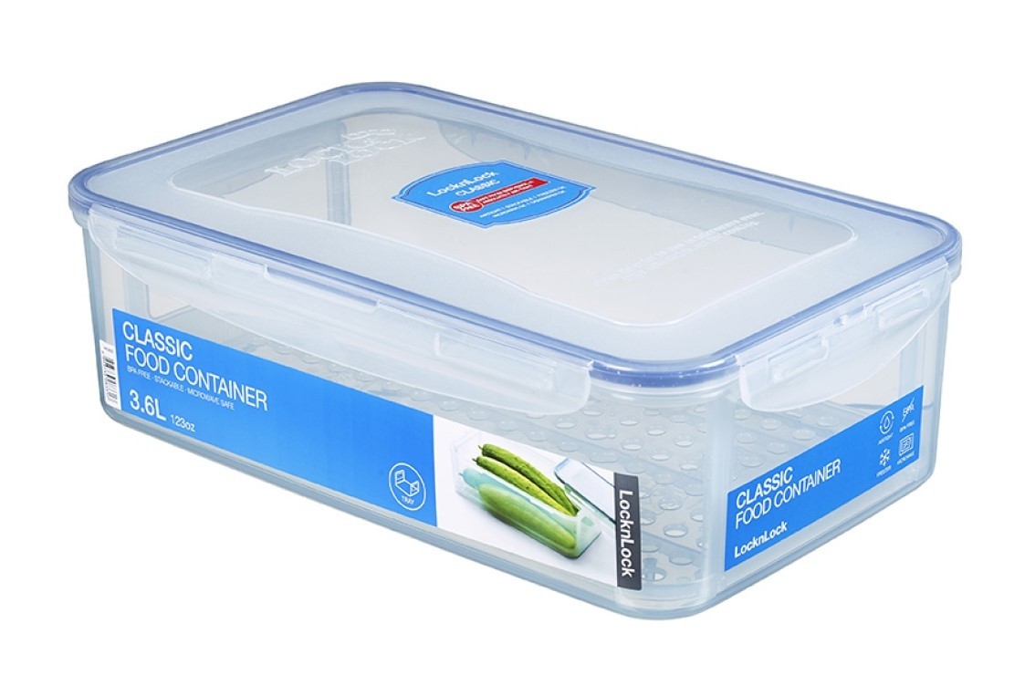 Airtight Food Storage Container Set - 4 Pieces 3.6L - Plastic BPA