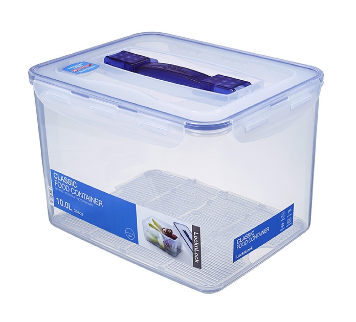 Online-Shop - Buy Rectangular Container container with  handle 10,0l (HPL886)