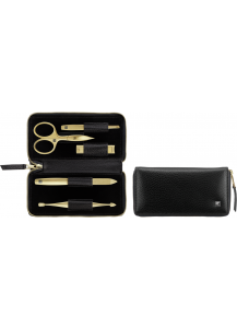 Zwilling: Premium Maniküre Pediküre Set 5-tlg., gold/schwarz