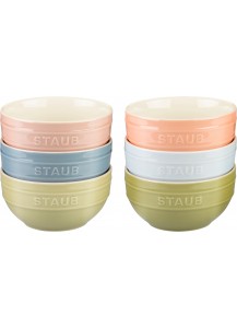 Staub: Schüssel Set Macaron 6-tlg., Keramik 