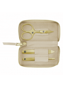 Zwilling: Premium Maniküre Pediküre Set 3-tlg., gold/beige