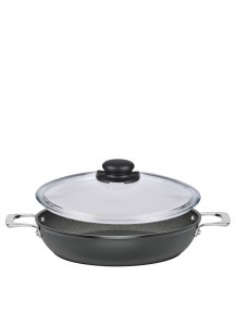 Spring: Meridian Intense Pro Servierpfanne XL mit Vulcano Glasdeckel