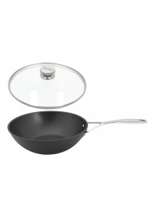 Demeyere: Alu Pro 5 Wok mit Glasdeckel, Ø30cm 