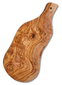 Olive Wood Rustic Cutting Board With Handle