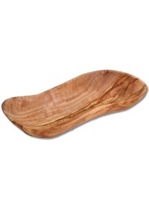 Bowl Wave Shape Olive Wood, 23 x 10 cm