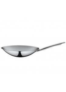 Spring: Wok with Long Handle, Round Bottom