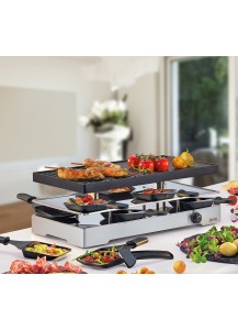 Spring: Raclette8 Classic Duo Raclette mit Alugrillplatte + Granitstein